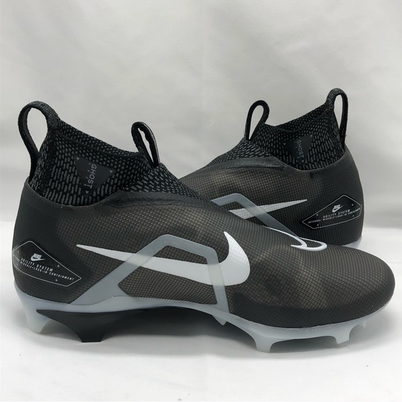 Nike Alpha Menace Elite 3 Men’s Football Cleats Size 8.5 CT6648-001 Black/Grey - Picture 2 of 14
